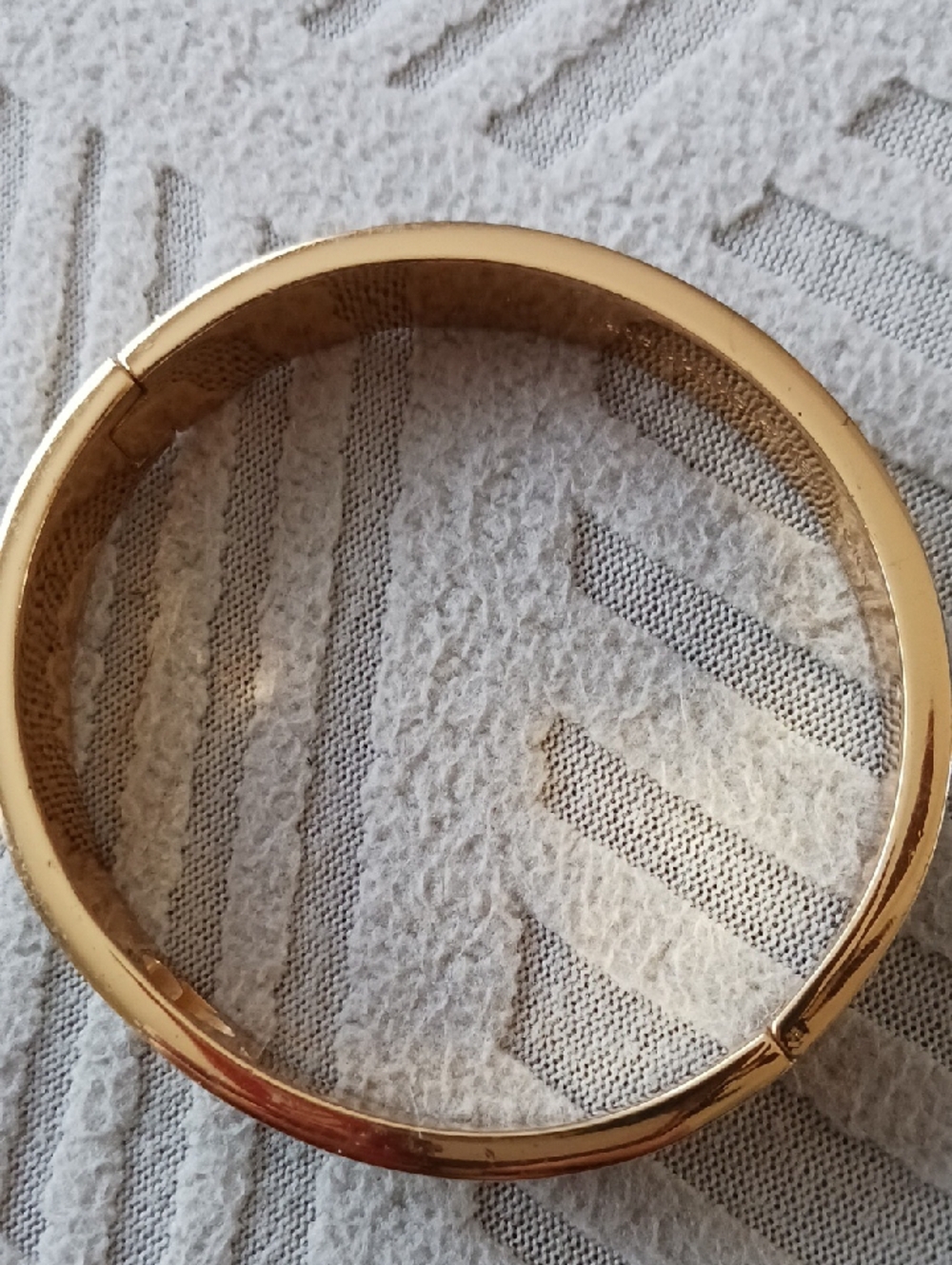 kate spade Cream Enamel and Gold Spade Bangle Bracelet - Picture 4 of 5